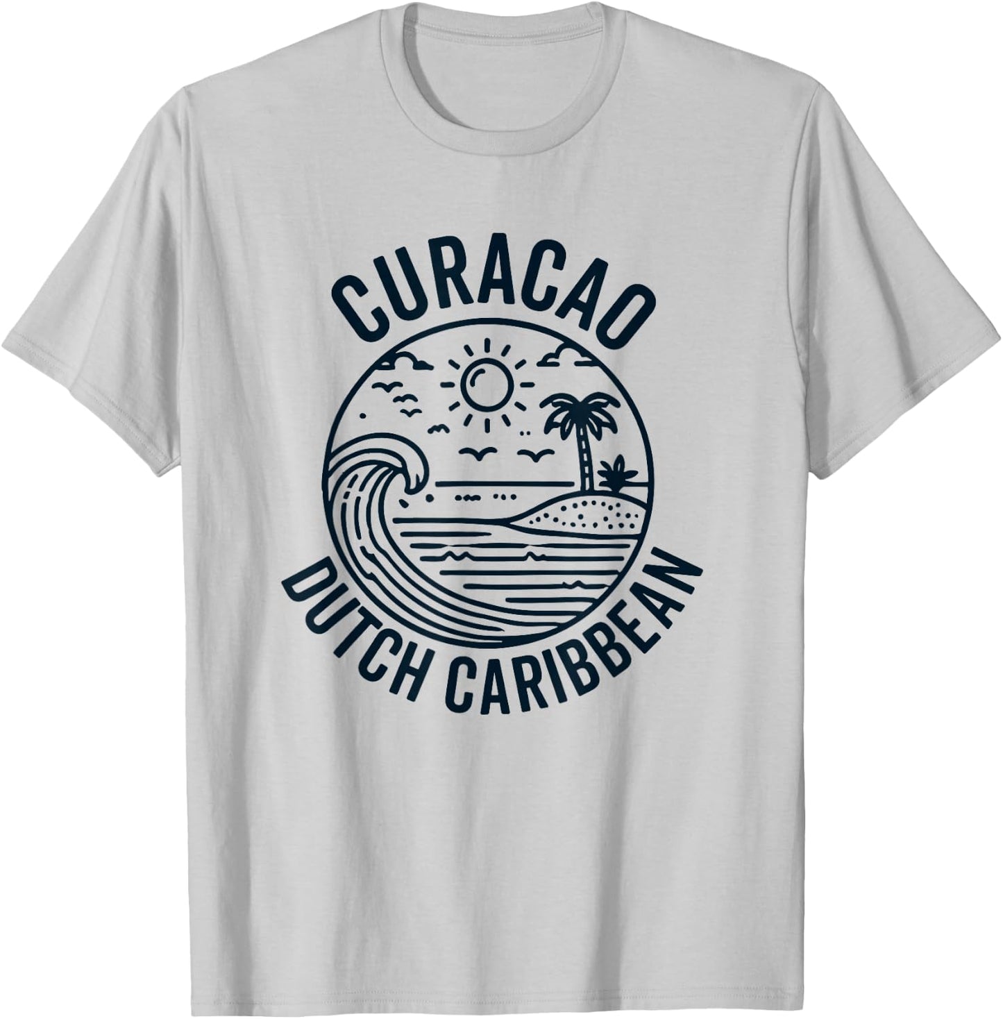 Curacao Caribbean Dutch Souvenir Vacation Reminder Men Women T-Shirt - T-Shirt | Ash