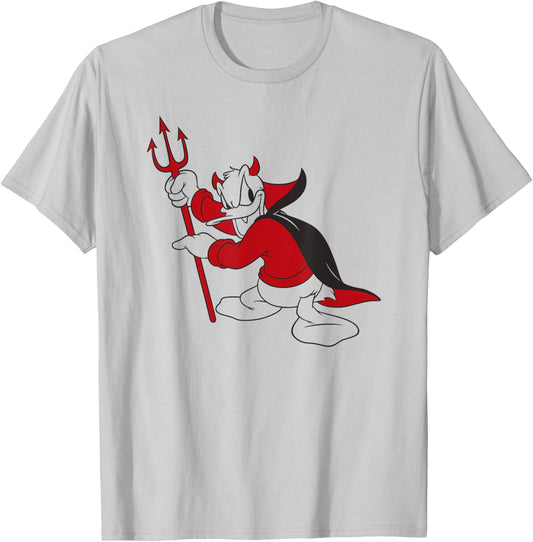 Donald Duck - Little Devil Halloween T-Shirt - T-Shirt | Ash