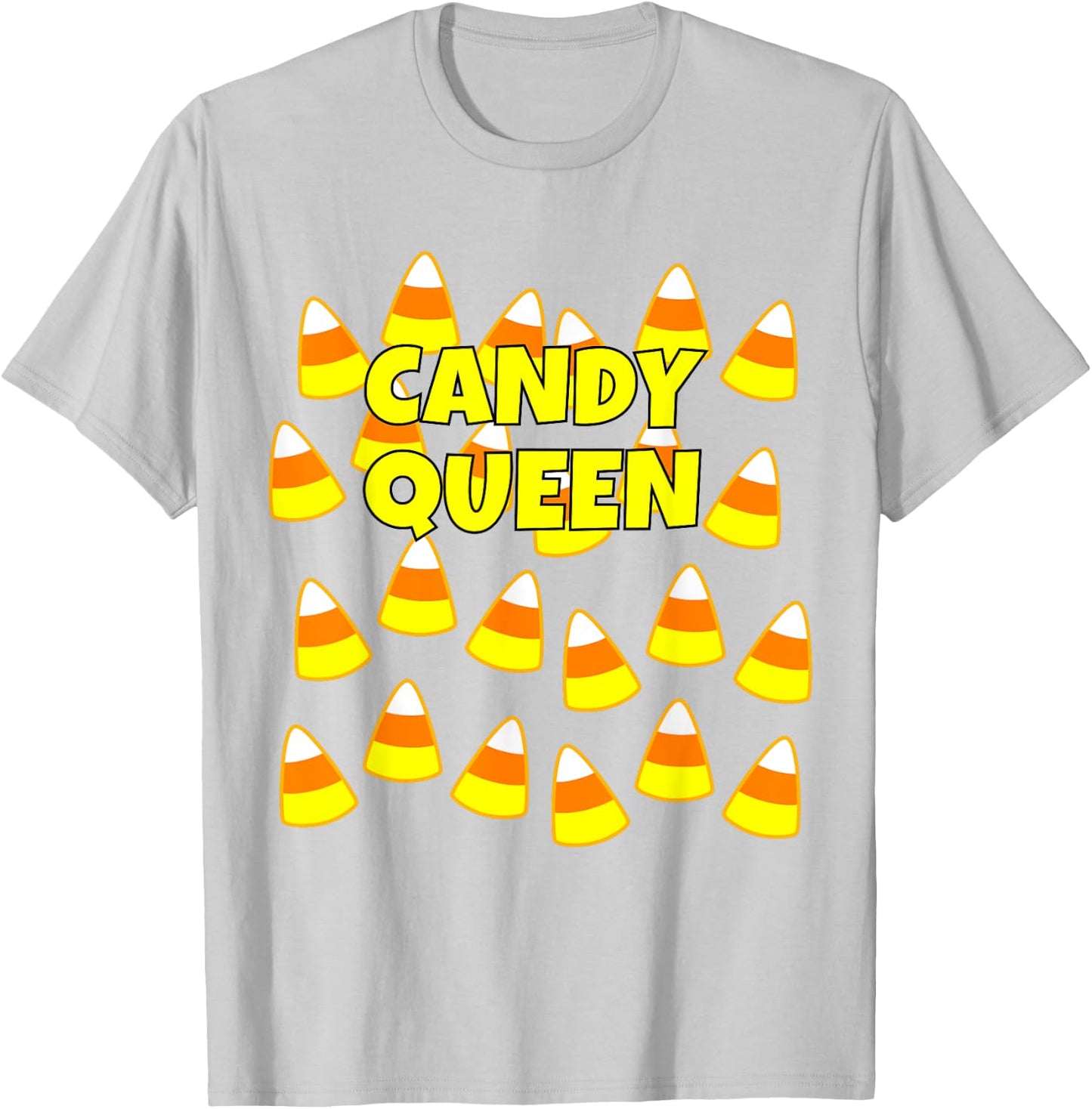 Halloween Candy Corn shirt: Candy Queen T-Shirt - T-Shirt | Ash