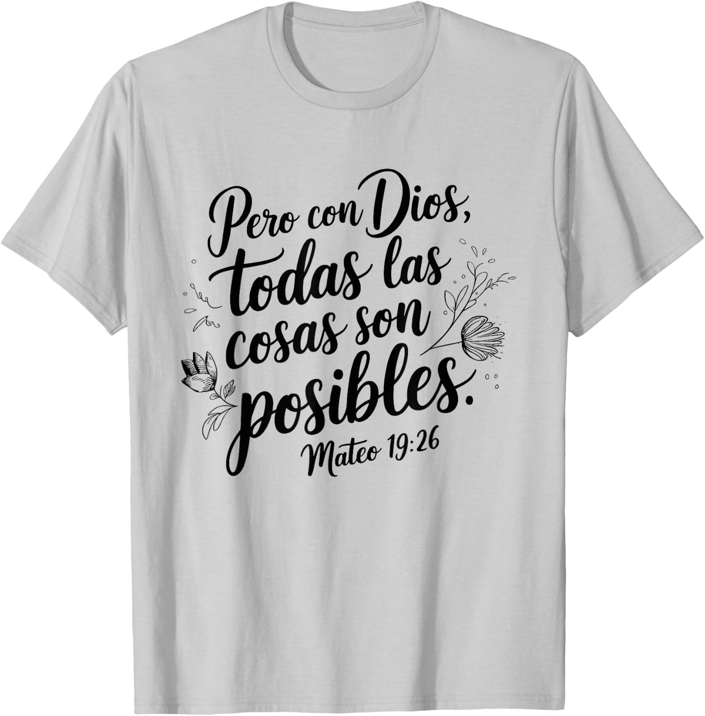 Bible Verse Design Women in Spanish - Spanish Bible T-Shirt - T-Shirt | Ash