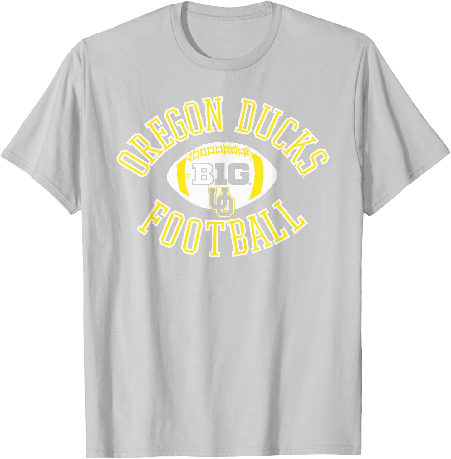 Oregon Ducks Big 10 Football Huddle Green T-Shirt - T-Shirt | Ash