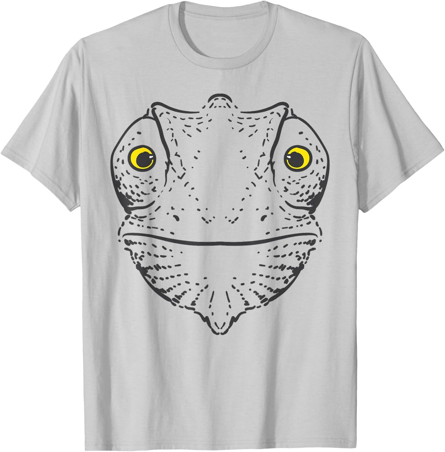 Chameleon Face Funny Lazy DIY Costume Easy Halloween T-Shirt - T-Shirt | Ash