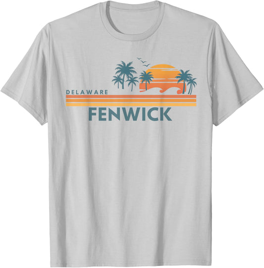 Fenwick Island Delaware Summer Vacation Vintage 70's T-Shirt - T-Shirt | Ash