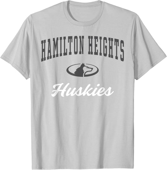 Hamilton Heights High School Huskies T-Shirt - T-Shirt | Ash