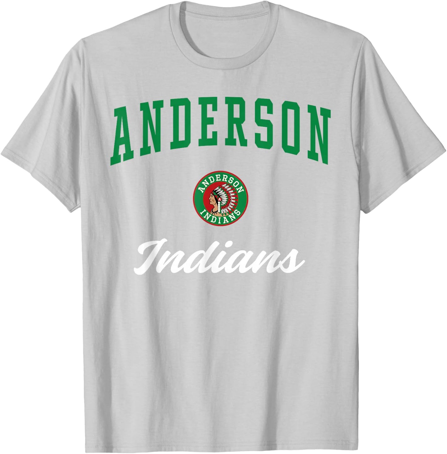 Anderson High School Indians T-Shirt - T-Shirt | Ash