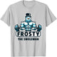 Frosty Swoleman Funny Christmas Workout Gym Weight Lifting T-Shirt - T-Shirt | Ash