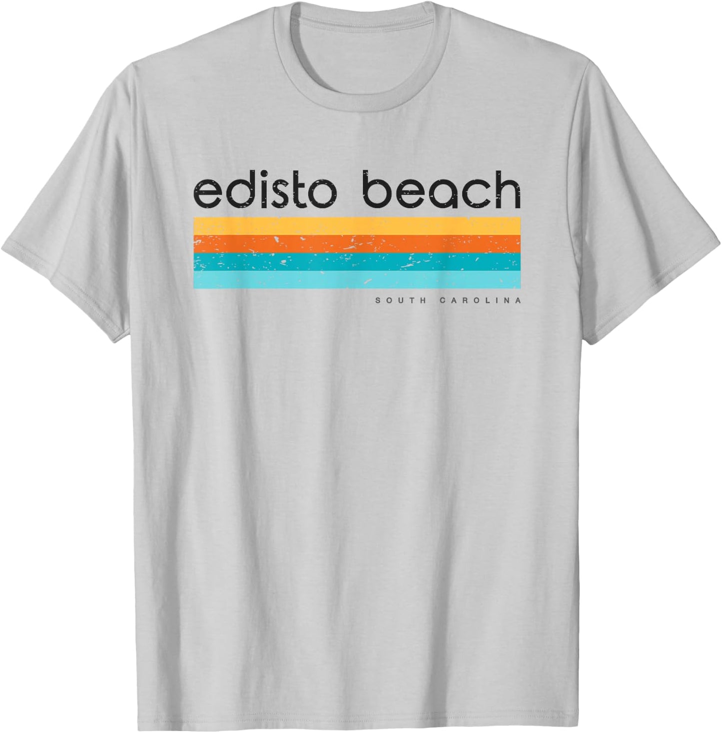 Retro Edisto Beach South Carolina Vintage Design T-Shirt - T-Shirt | Ash