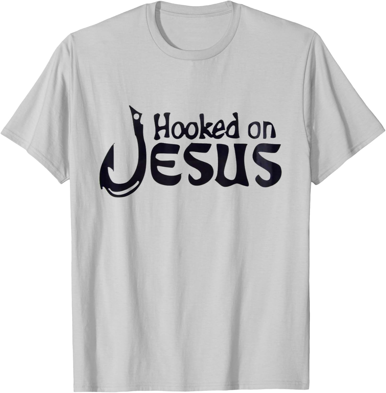 hooked on Jesus, Faith love god shirt T-Shirt - T-Shirt | Ash