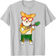 Corgi Hawaiian Costume Playing Ukulele Summer Shirt Gifts Men Women Kids T-Shirt - T-Shirt | Ash