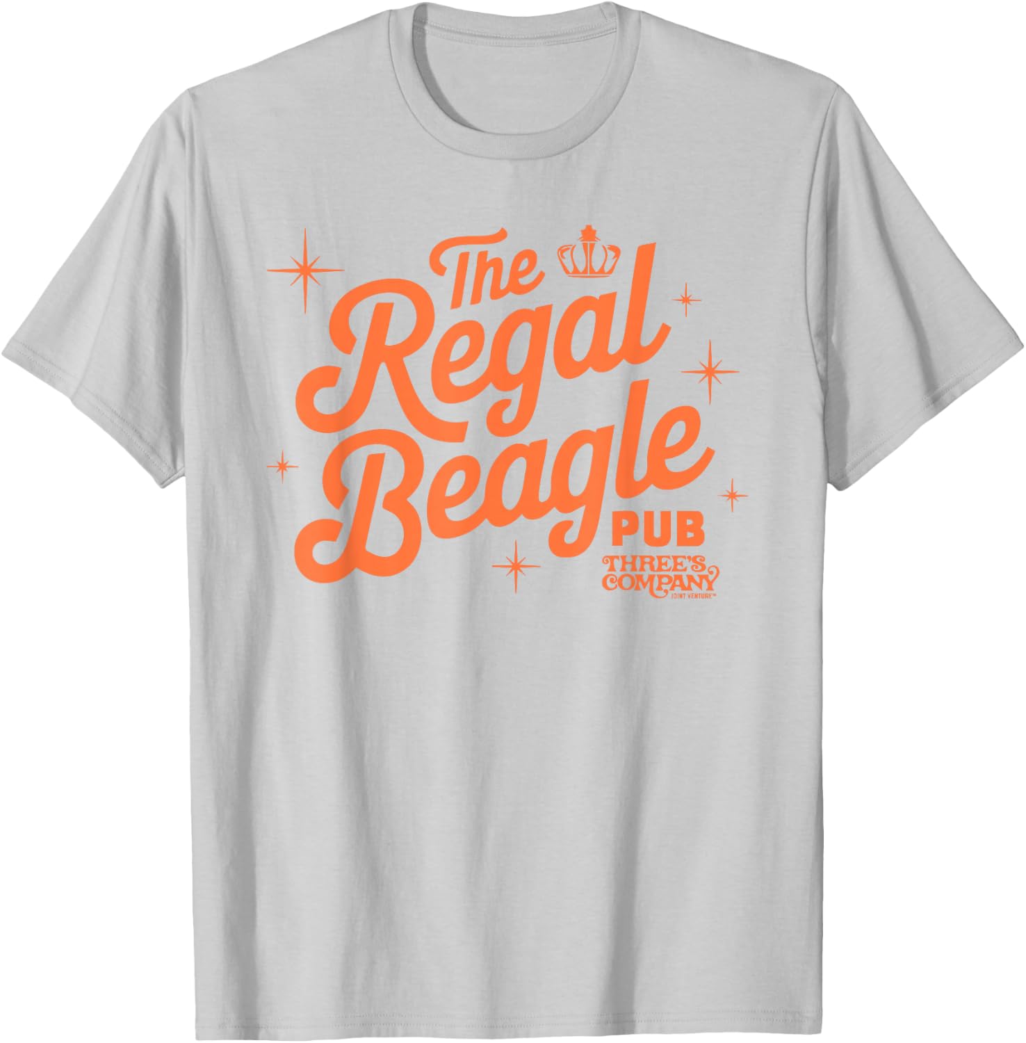 The Regal Beagle Pub Vintage Three's Company Logo T-Shirt - T-Shirt | Ash