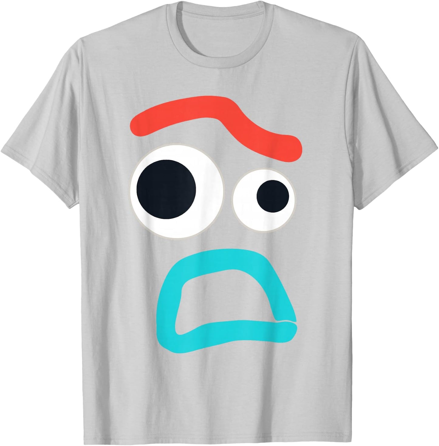 Disney and Pixar Toy Story 4 Forky Timid Face Costume T-Shirt - T-Shirt | Ash