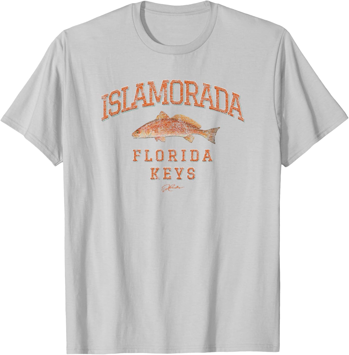 JCombs: Islamorada, Florida Keys, Redfish T-Shirt - T-Shirt | Ash
