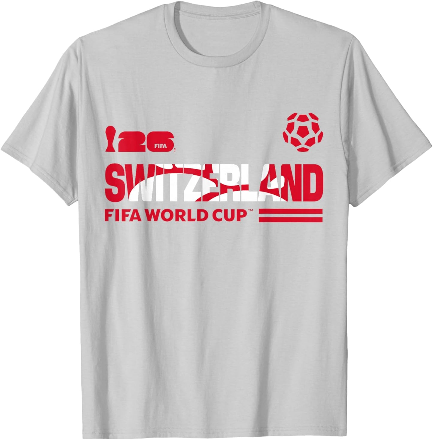 FIFA World CUP26 Qualifier Switzerland T-Shirt - T-Shirt | Ash