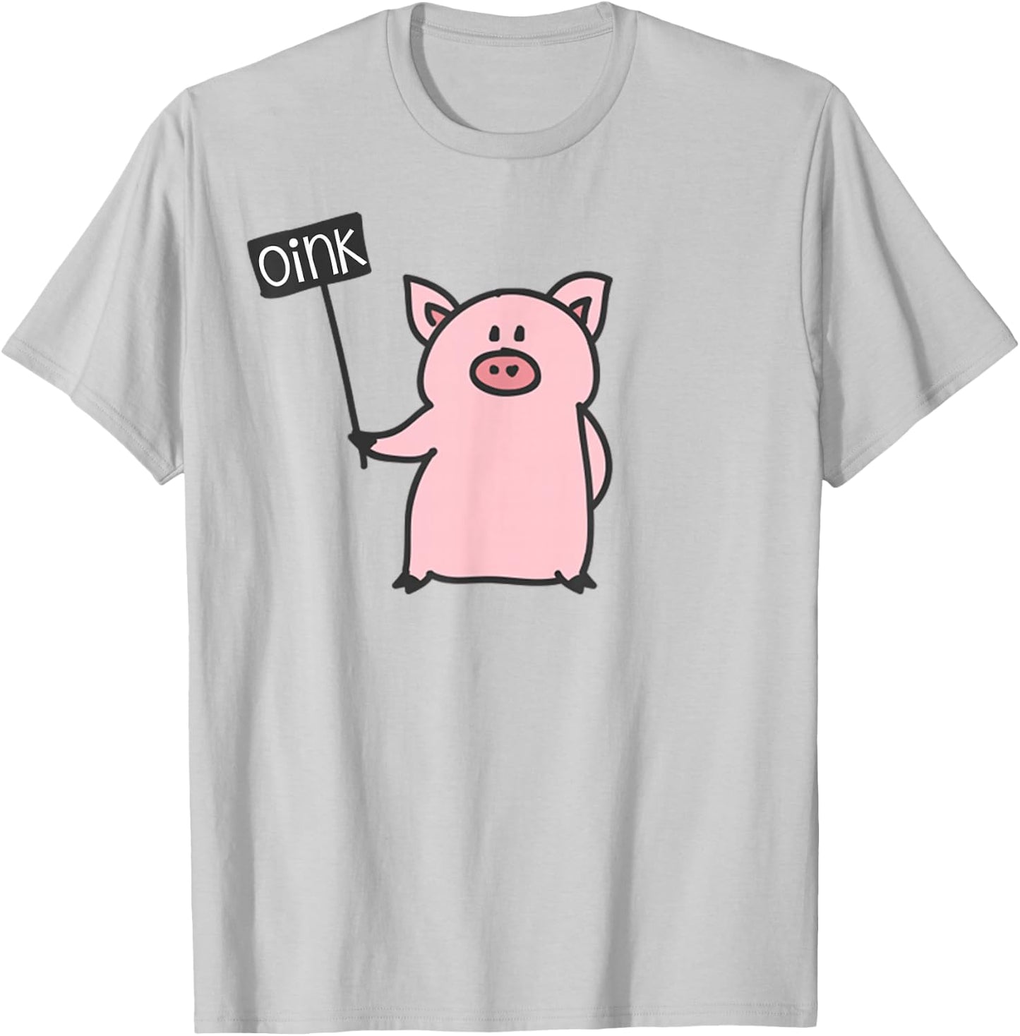 Cute Pig Oink & Piggy Pajama Piglet T-Shirt - T-Shirt | Ash