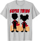 Boy and Girl Super Twins - Kids Twin Superhero Comic T-Shirt - T-Shirt | Ash