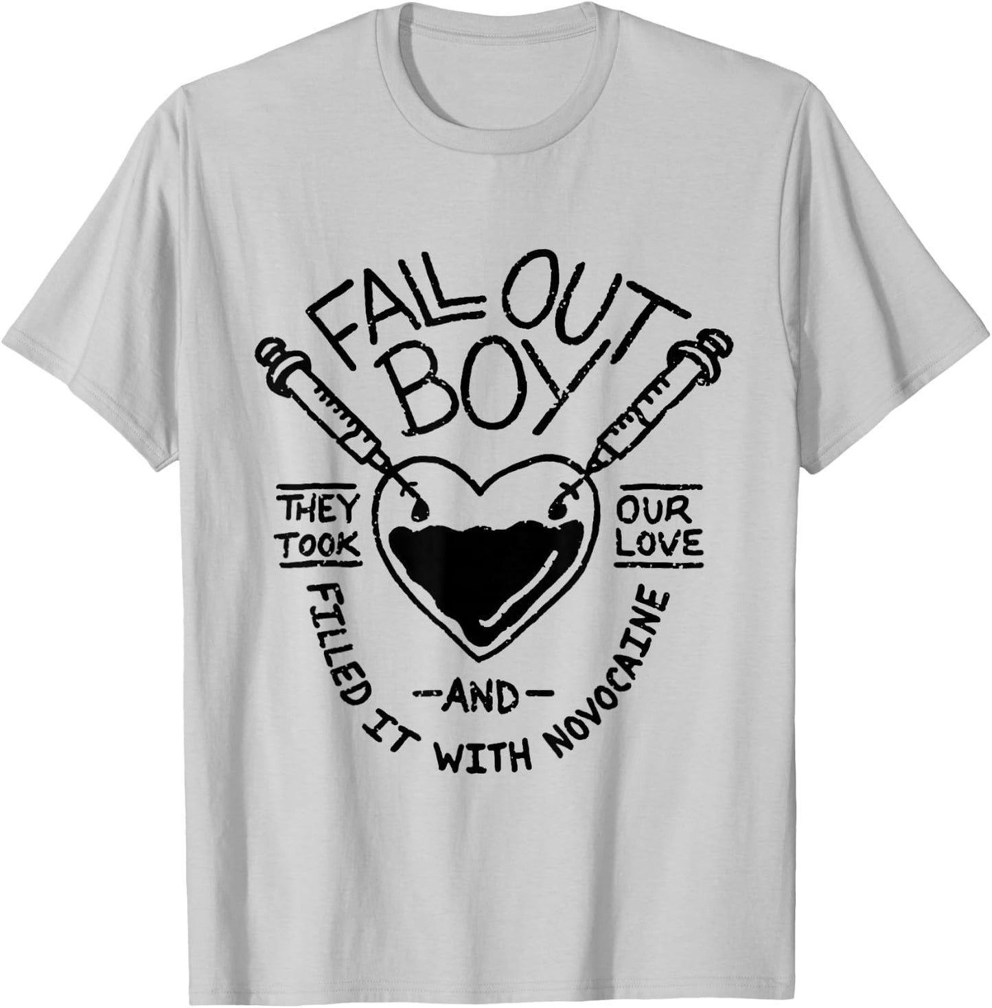 Fall Out Boy - Novocain T-Shirt - T-Shirt | Ash