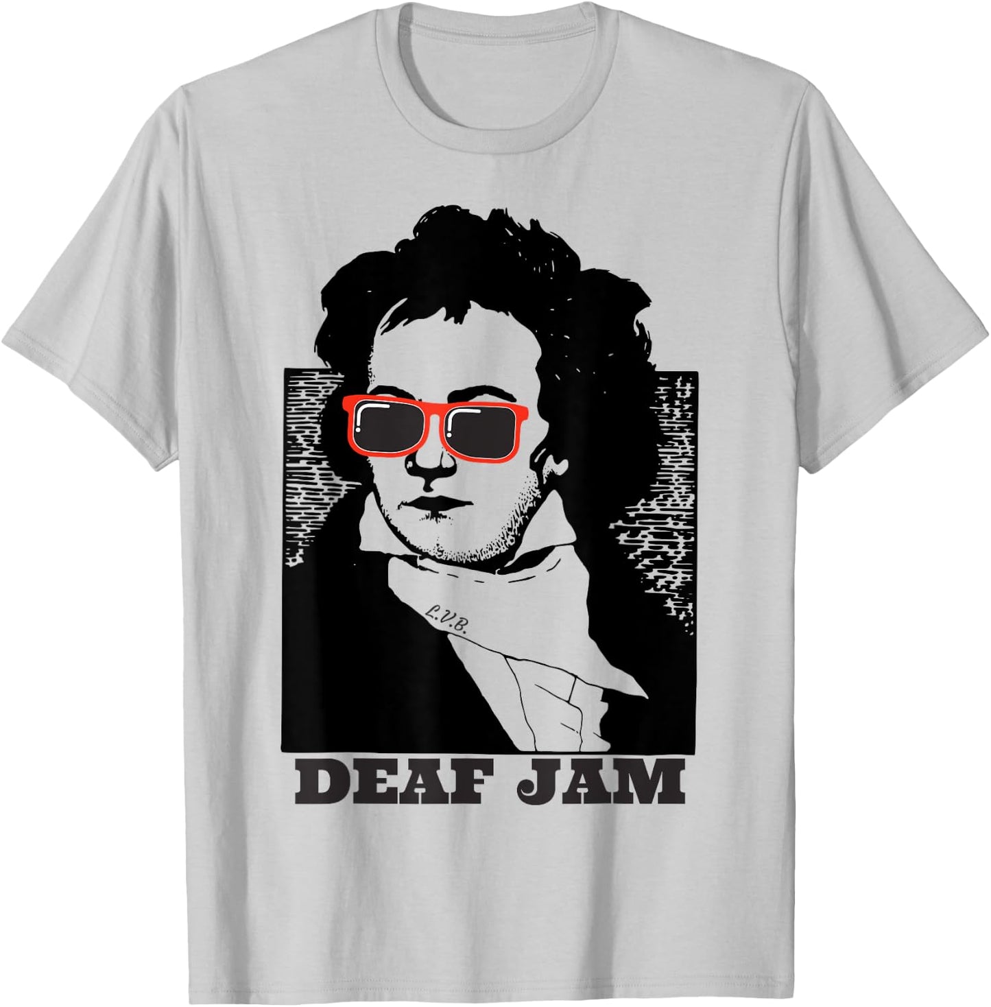 Ludwig Van Beethoven Deaf Jam T-Shirt - T-Shirt | Ash