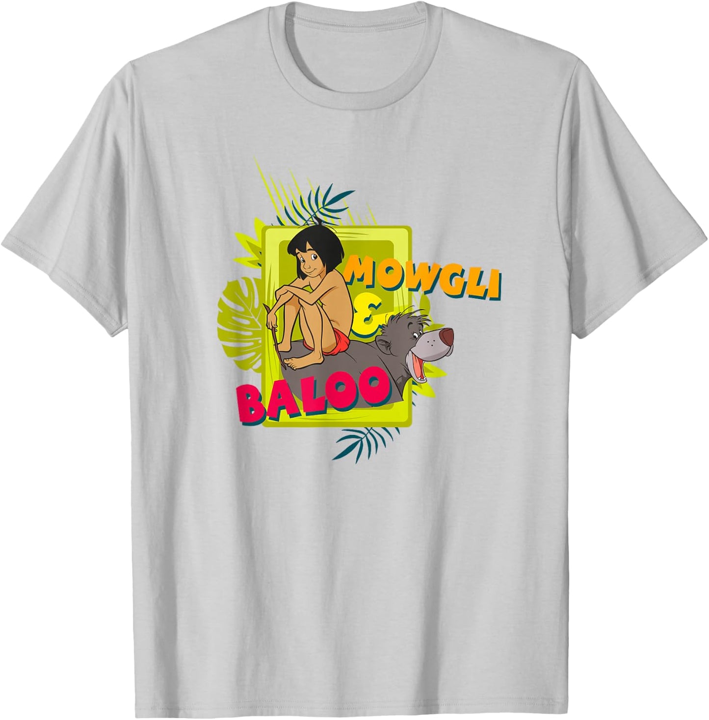 Disney The Jungle Book Baloo and Mowgli T-Shirt - T-Shirt | Ash