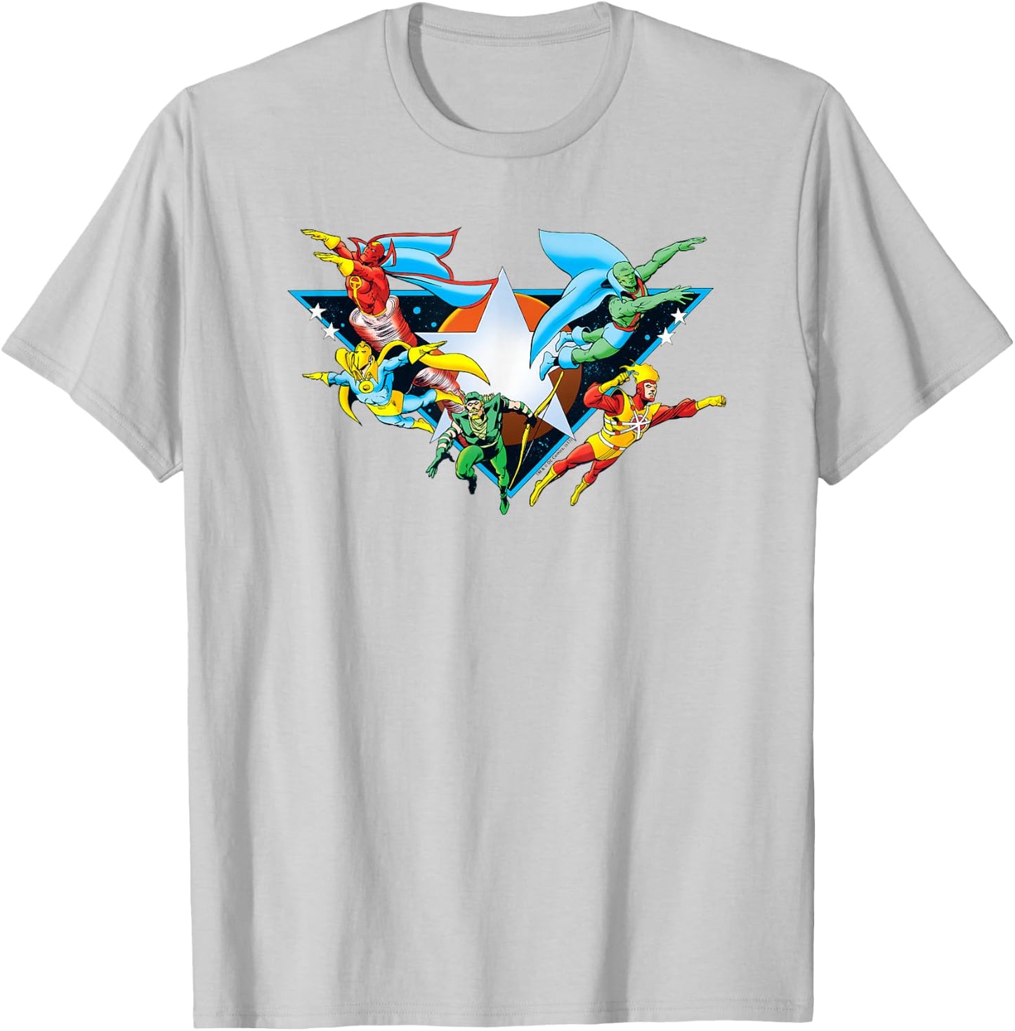 Justice League Star Power T Shirt T-Shirt - T-Shirt | Ash