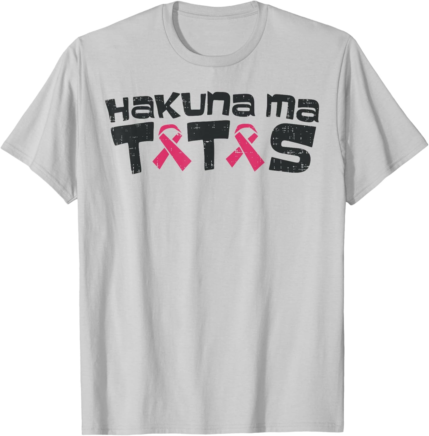 Funny Breast Cancer Awareness Shirt Ma Tatas Support Gift T-Shirt - T-Shirt | Ash