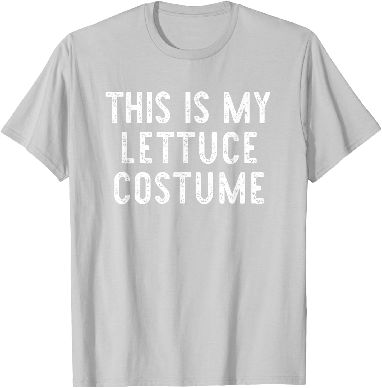 This is My Lettuce Costume Halloween Funny Simple Kids Adult T-Shirt - T-Shirt | Ash
