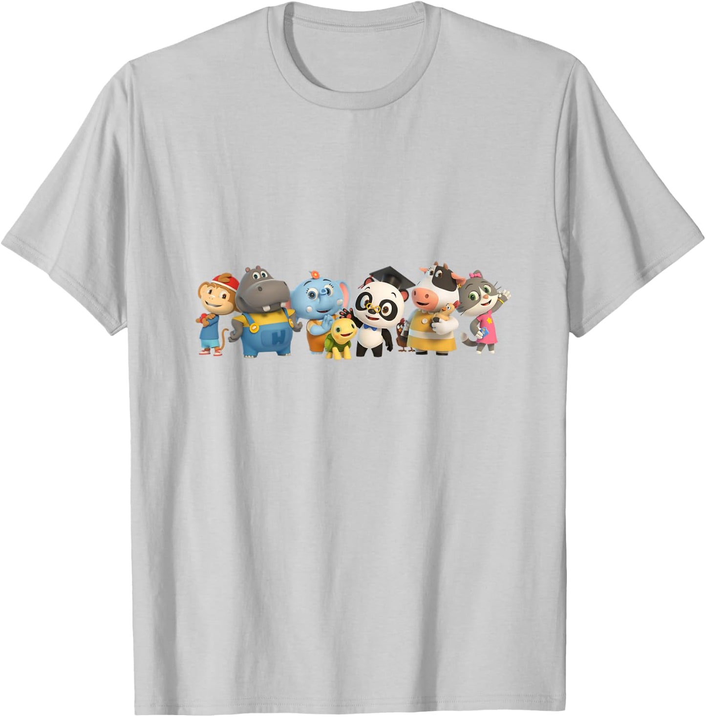 Dr. Panda & Friends Official T-Shirt - T-Shirt | Ash