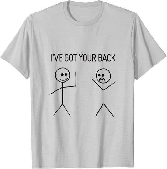 Stick Figure Funny, I have Got vintage friendship T-Shirt - T-Shirt | Ash