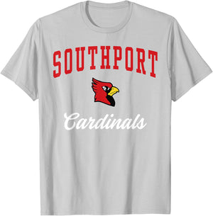Southport High School Cardinals T-Shirt - T-Shirt | Ash