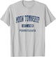 Moon Township Pennsylvania PA Vintage Athletic Sports Design T-Shirt - T-Shirt | Ash