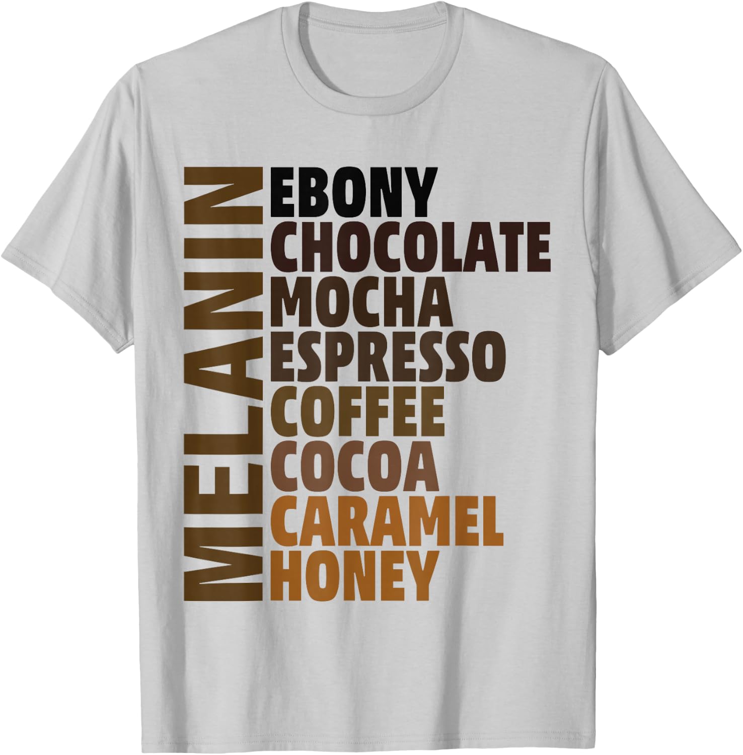 African Melanin Queen Girls & Melanated Black Pride T-Shirt - T-Shirt | Ash