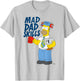 The Simpsons Father's Day Mad Dad Skills #1 Dad Homer Trophy T-Shirt - T-Shirt | Ash