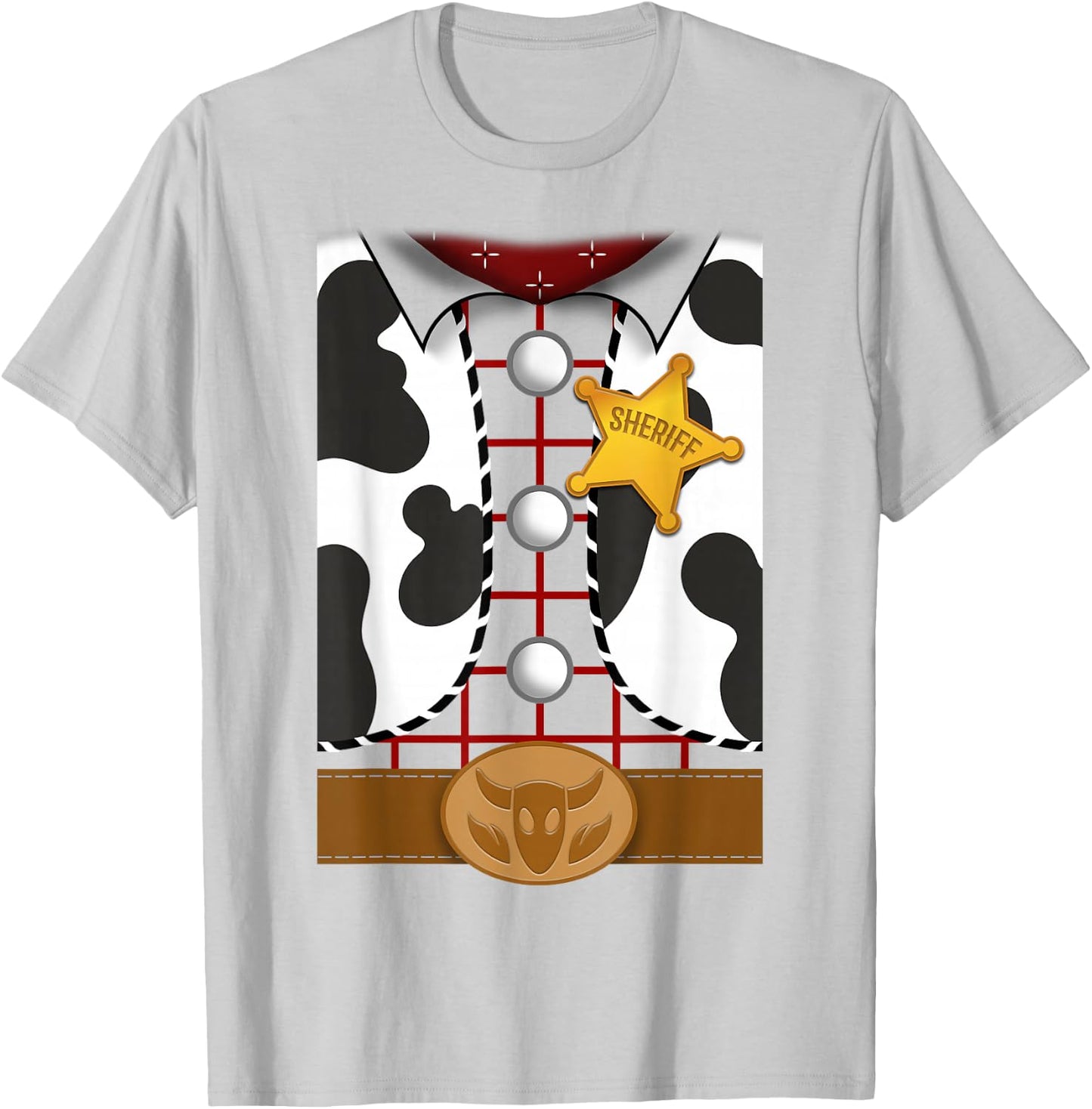Disney Pixar Toy Story Woody Suit Halloween T-Shirt - T-Shirt | Ash