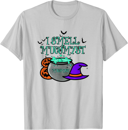 Halloween Respiratory Therapist Design I Smell Mucomyst Brew T-Shirt - T-Shirt | Ash