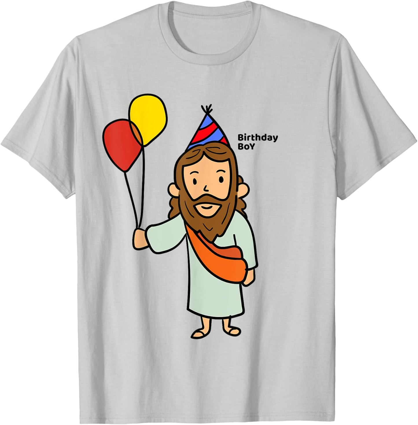 JESUS BIRTHDAY BOY Shirt | Funny Christmas Christ T-Shirt - T-Shirt | Ash