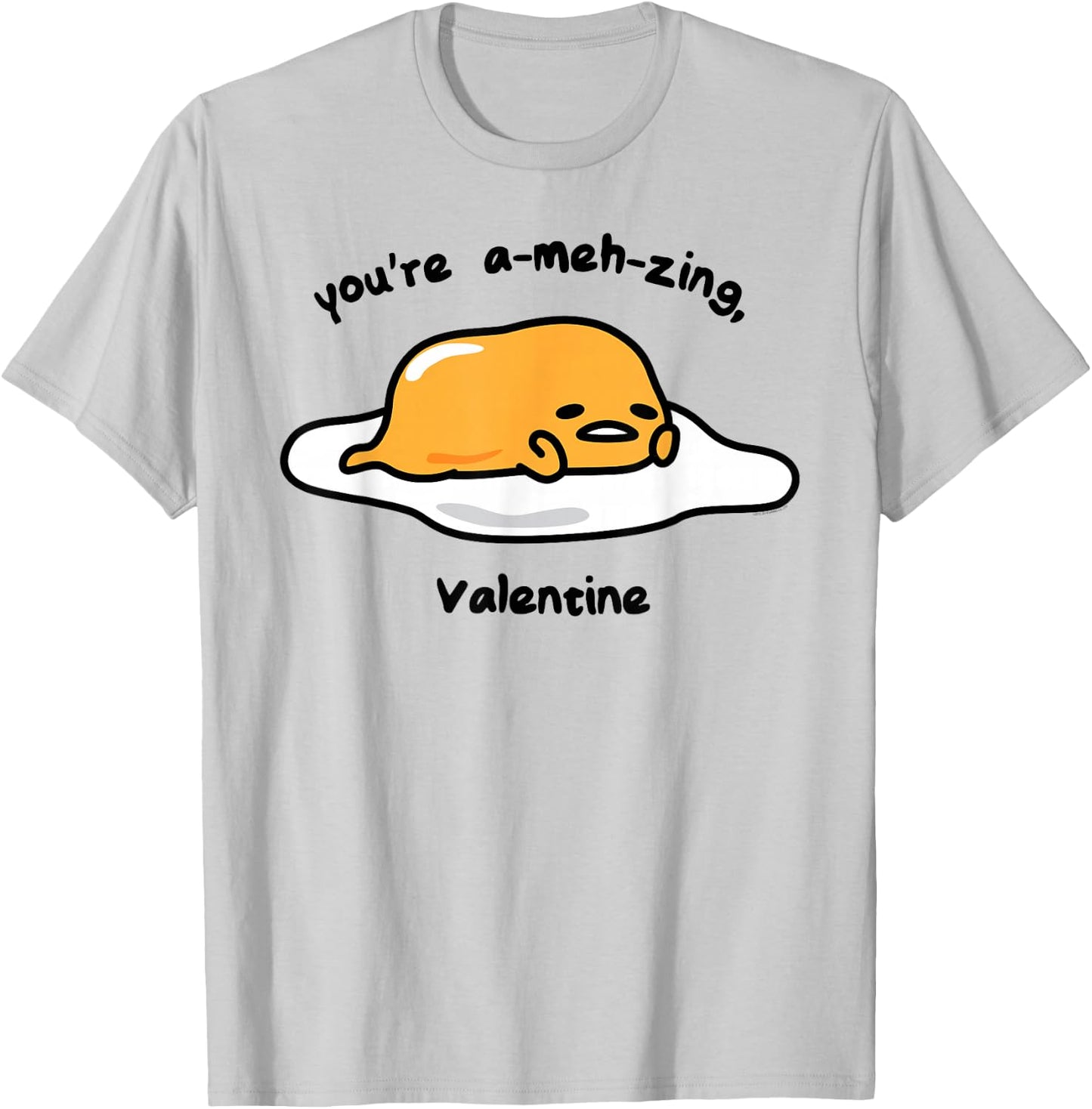 Gudetama the Lazy Egg A-meh-zing Valentine Shirt T-Shirt - T-Shirt | Ash