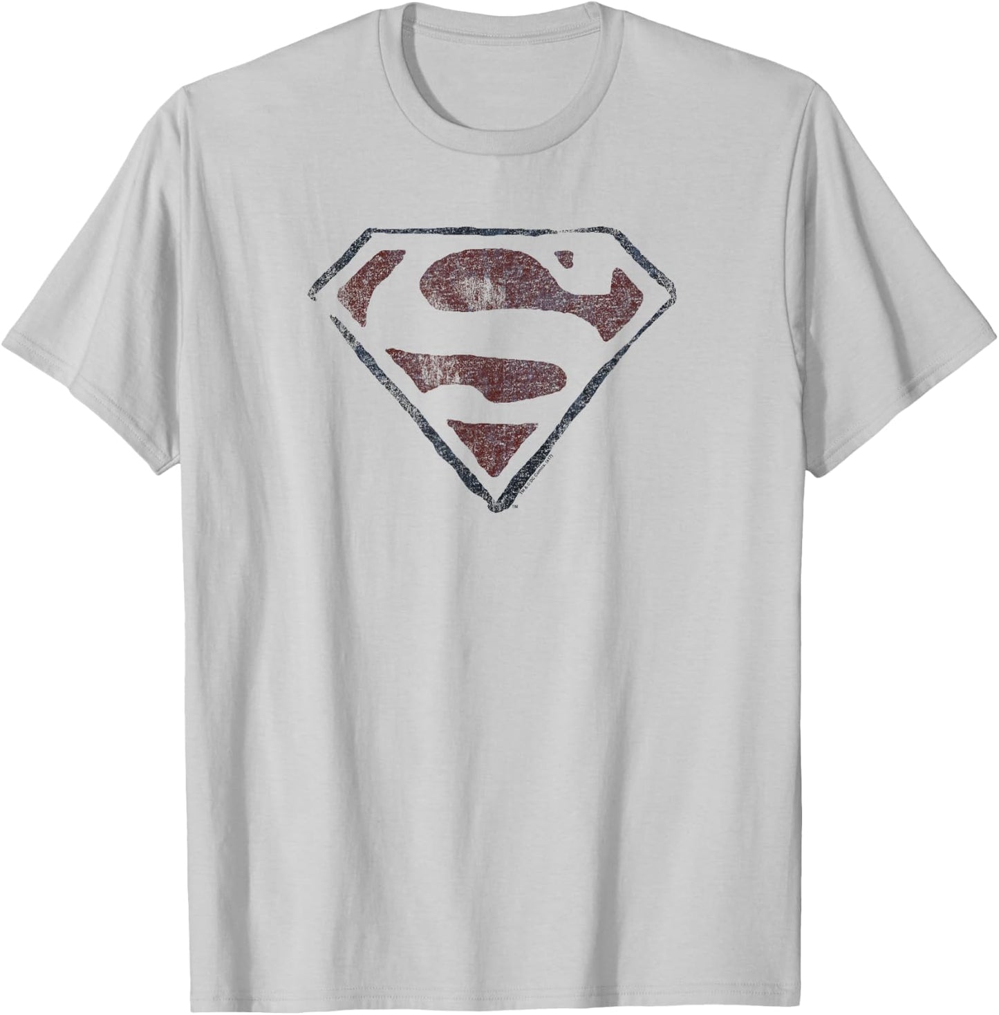 Superman Vintage S T-Shirt - T-Shirt | Ash