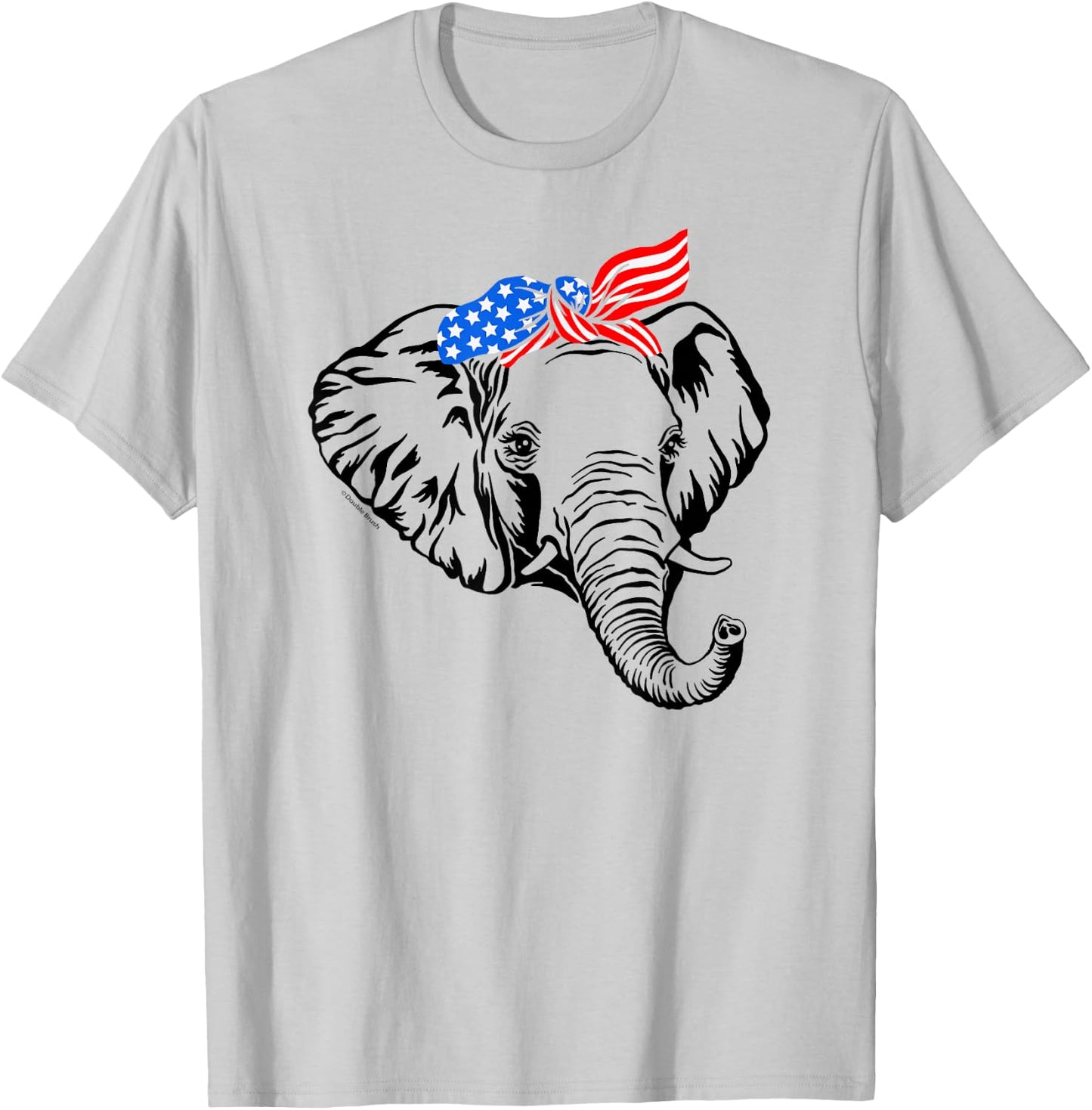 Patriotic Elephant July 4th Vote Republican Party Support T-Shirt - T-Shirt | Ash