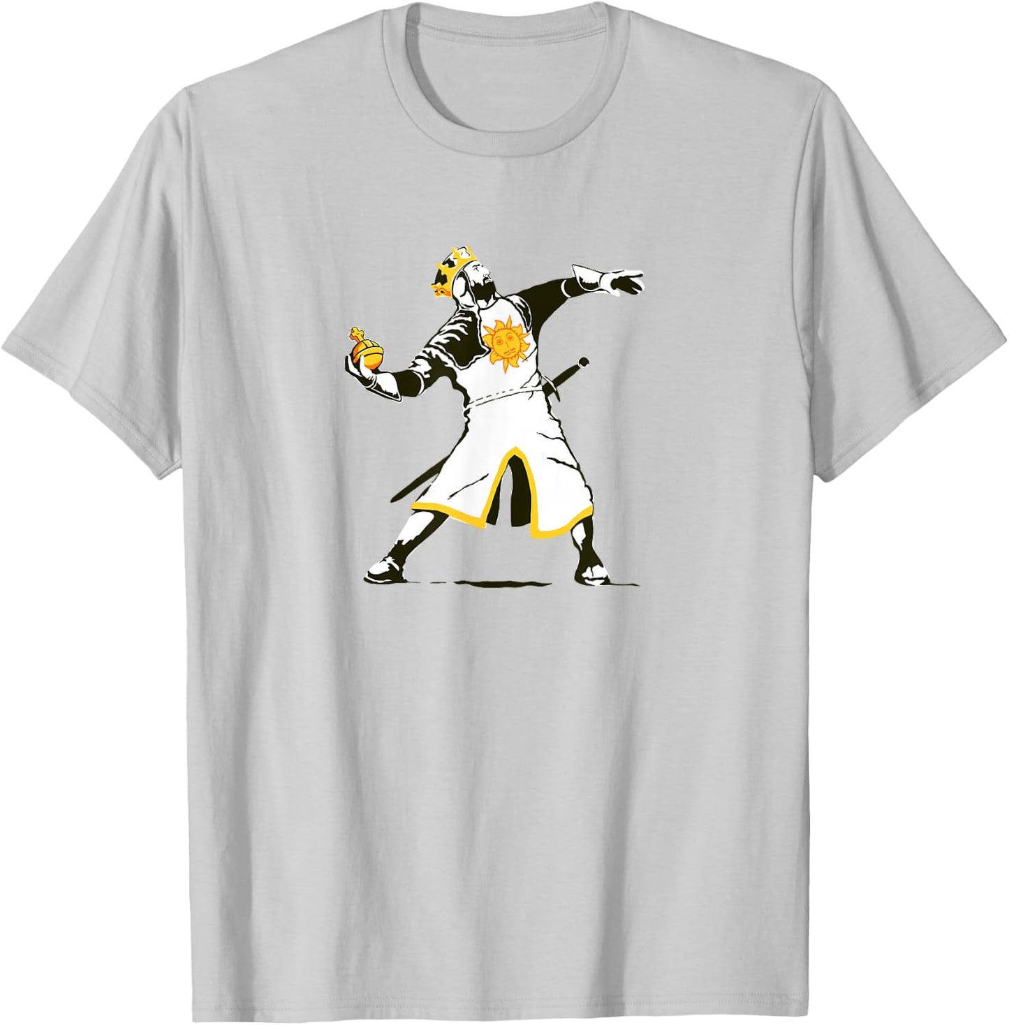 King Arthur lobbeth thy holy hand grenade funny graffiti art T-Shirt - T-Shirt | Ash