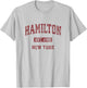Hamilton New York NY Vintage Athletic Sports Design T-Shirt - T-Shirt | Ash