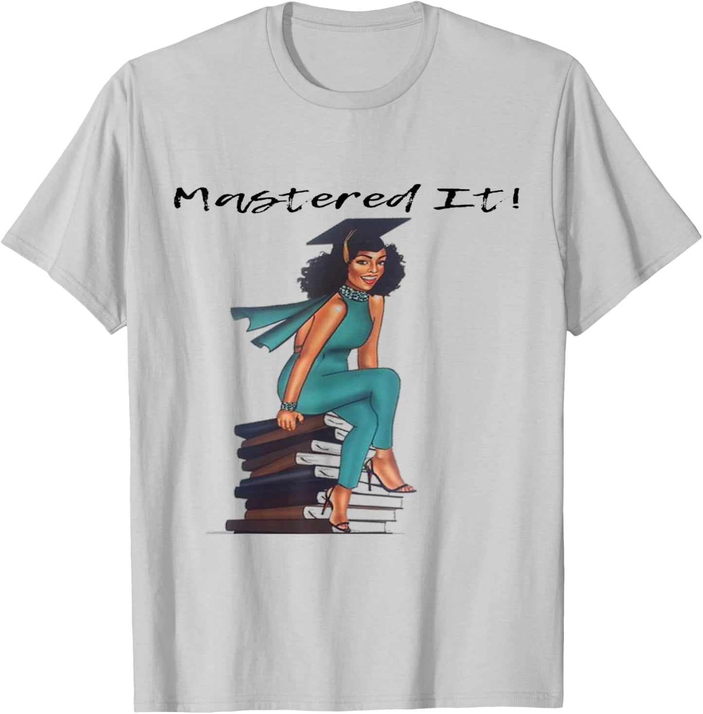 Mastered It Black Girl Magic Graduate BLM Melanin Gift T-Shirt - T-Shirt | Ash