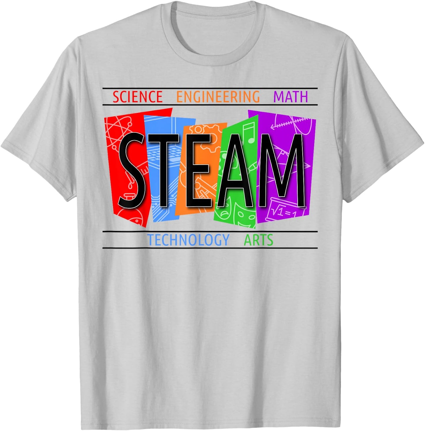 STEAM for Kids Back to School STEM Science Shirt T-Shirt - T-Shirt | Ash