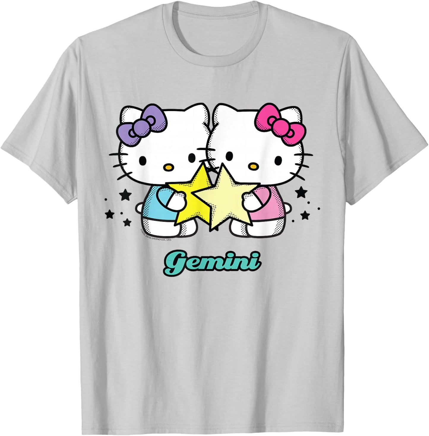 Hello Kitty Zodiac Gemini Shirt T-Shirt - T-Shirt | Ash
