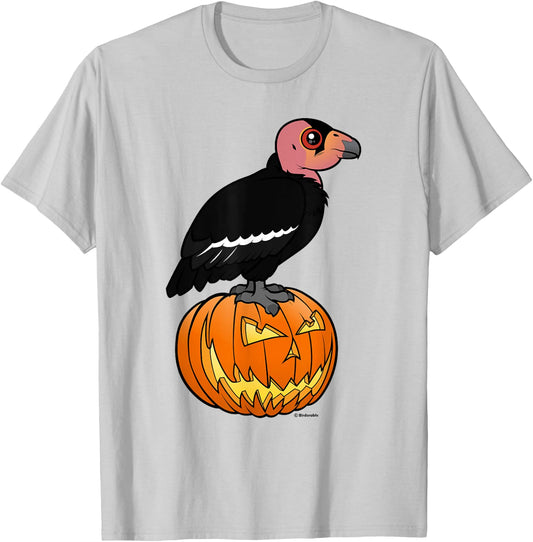 Funny California Condor Halloween Festive Birdorable Design T-Shirt - T-Shirt | Ash