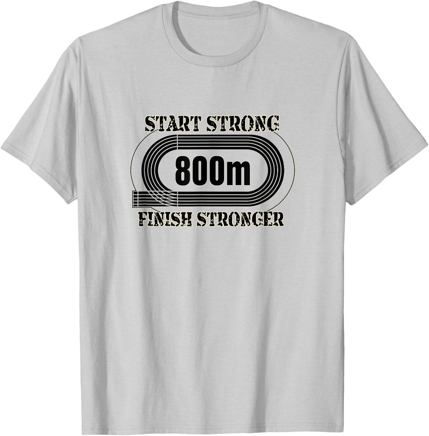 800 Meter Runner, Middle Distance Track Shirt T-Shirt - T-Shirt | Ash
