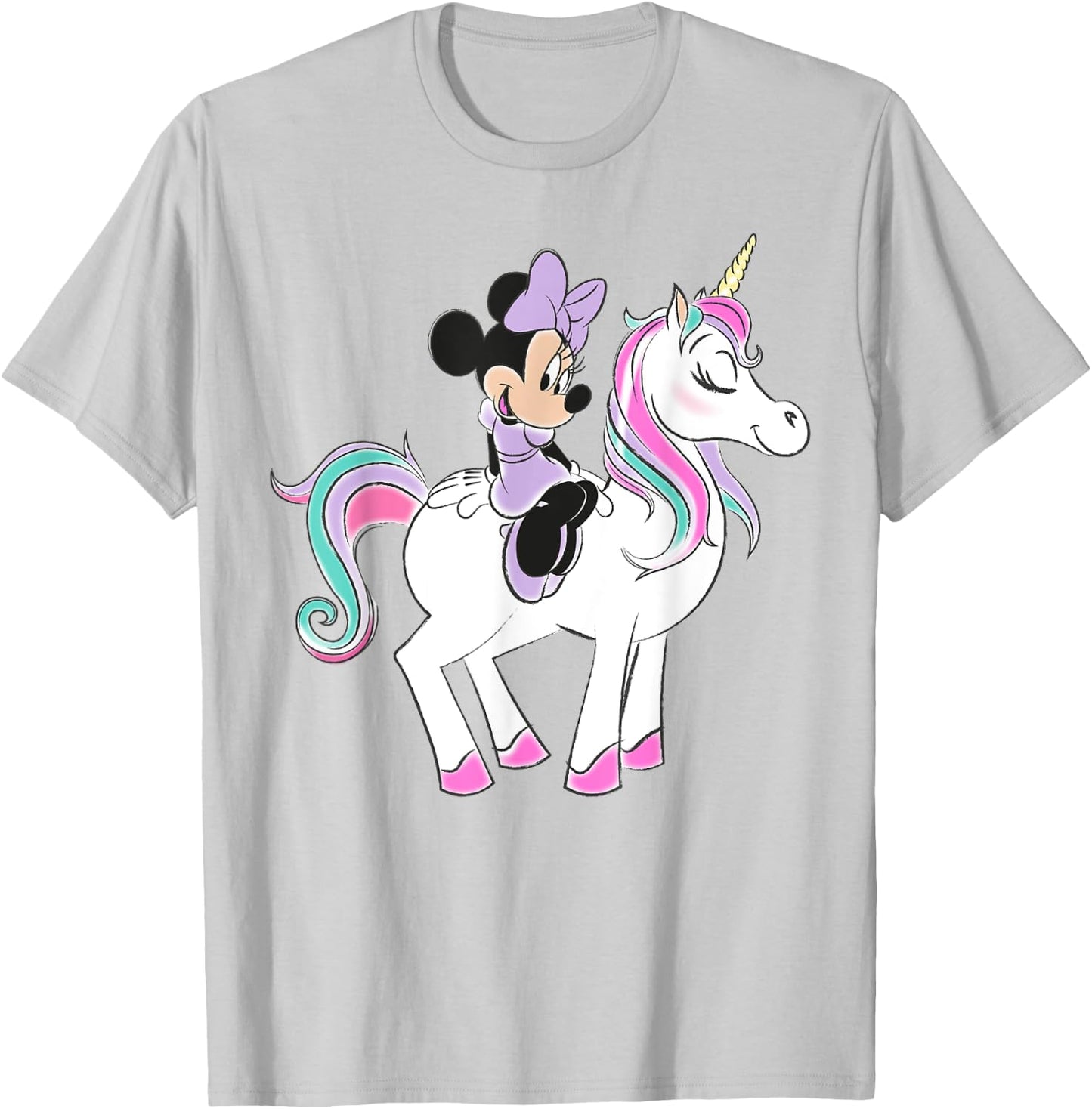 Disney - Minnie and Unicorn T-Shirt - T-Shirt | Ash