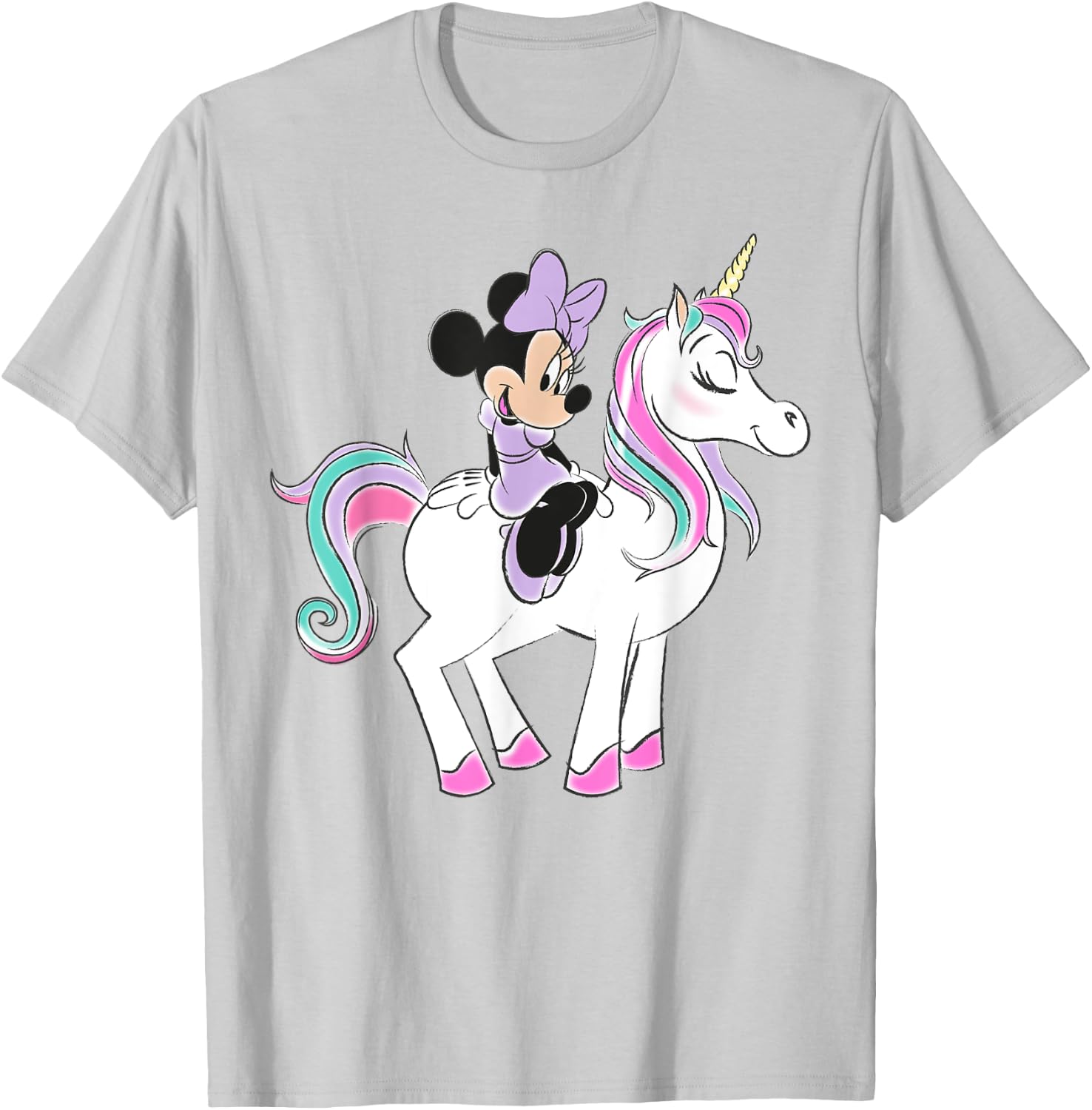 Disney - Minnie and Unicorn T-Shirt - T-Shirt | Ash