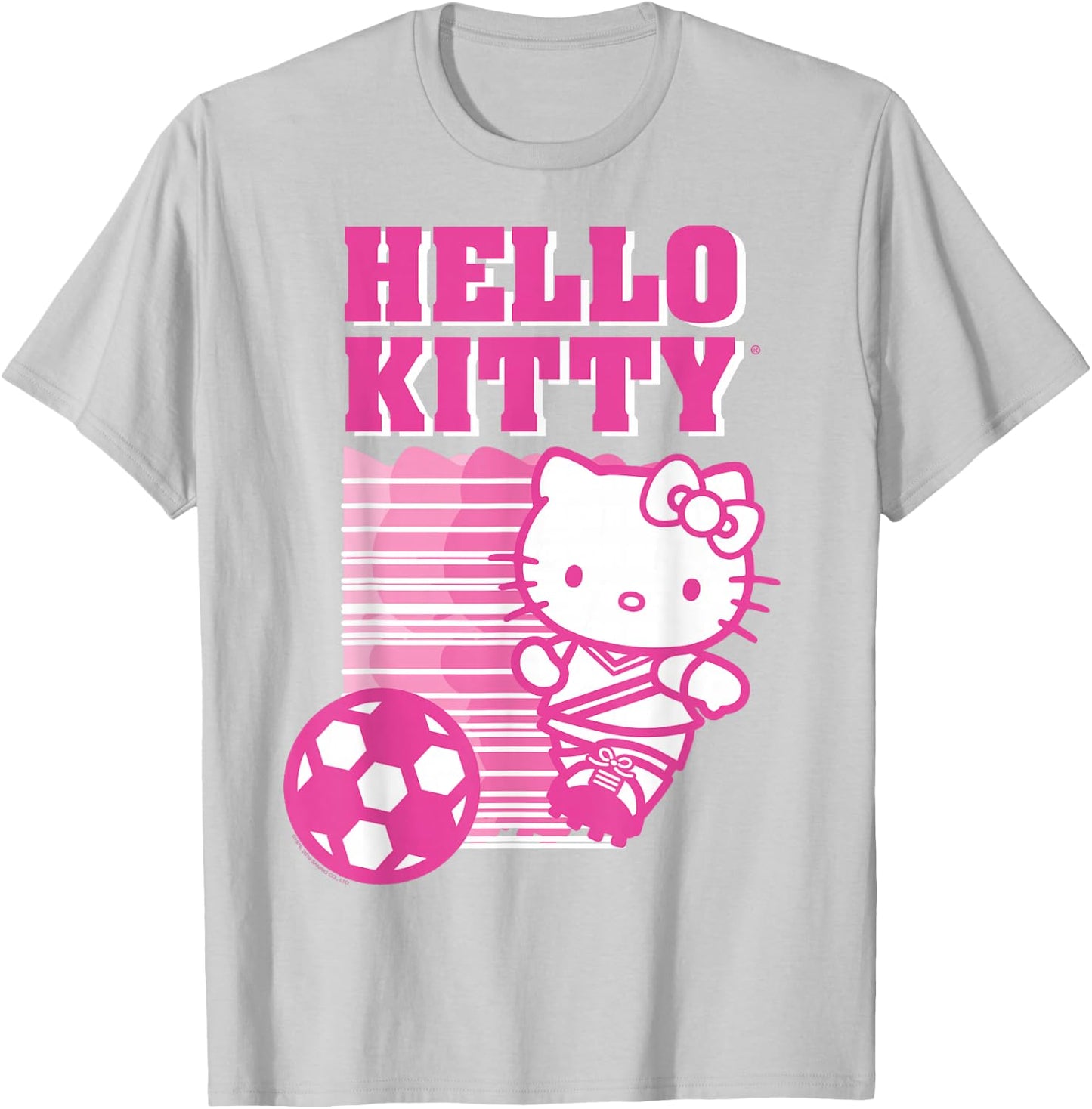 Hello Kitty Soccer Sports Athlete Shirt T-Shirt - T-Shirt | Ash