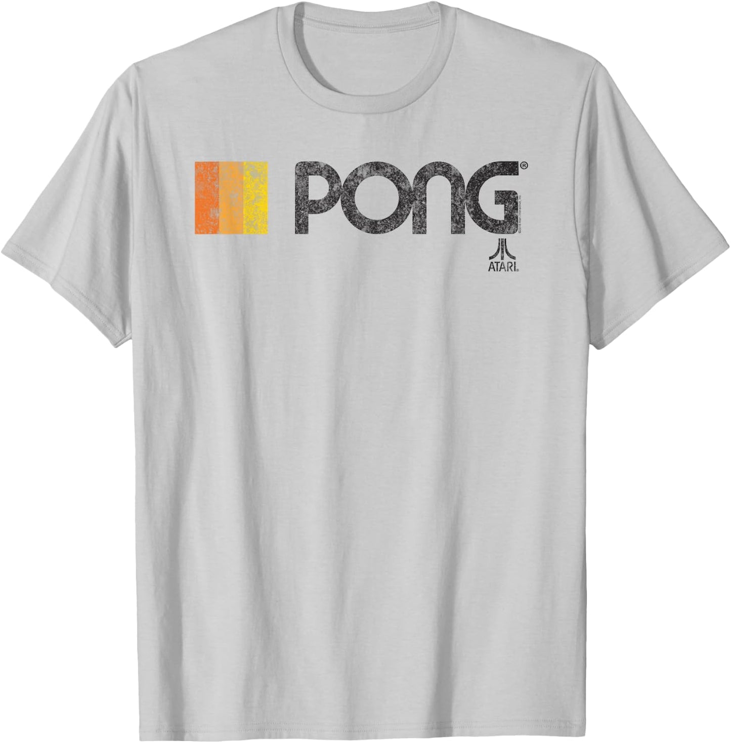 ATARI PONG Classic Video Game Retro Logo T-Shirt - T-Shirt | Ash