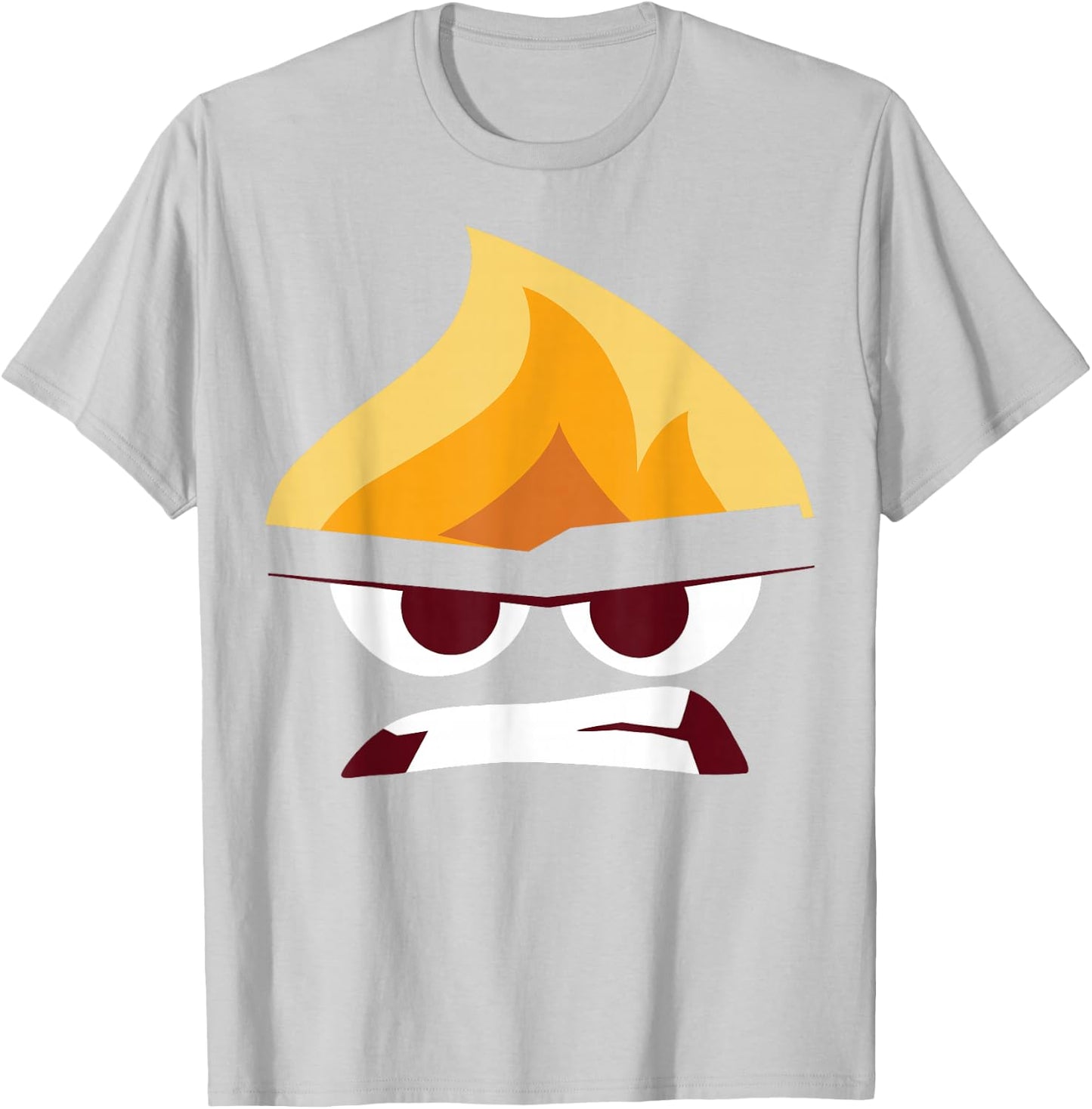 Disney Pixar Inside Out Angry Face Halloween T-Shirt - T-Shirt | Ash