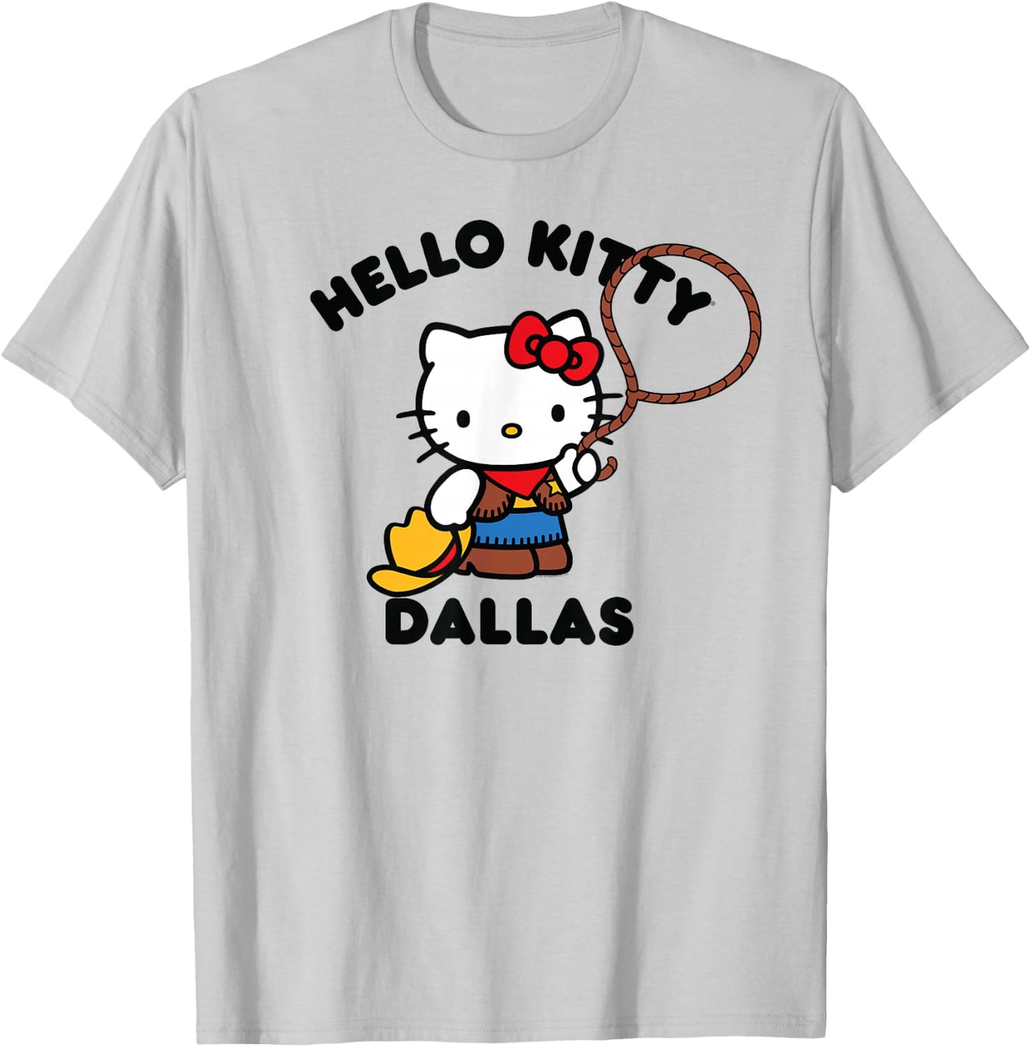 Hello Kitty Dallas Texas T-Shirt - T-Shirt | Ash